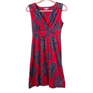 Lilly Pulitzer Dress Womens Size XS Pink Blue Mini Coral Reef Jersey Knit Beach